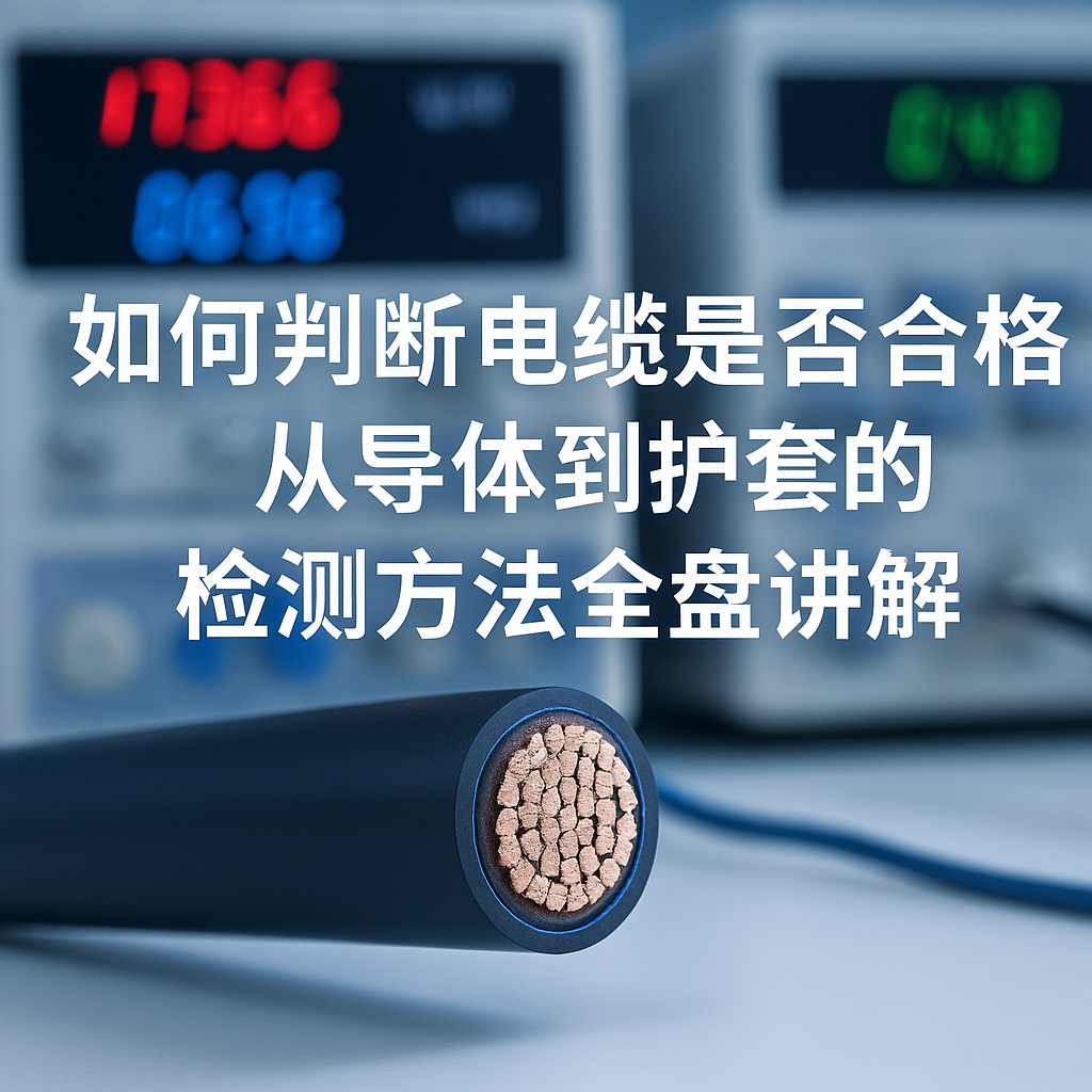 如何判断电缆是否合格？从导体到护套的检测方法全盘讲解