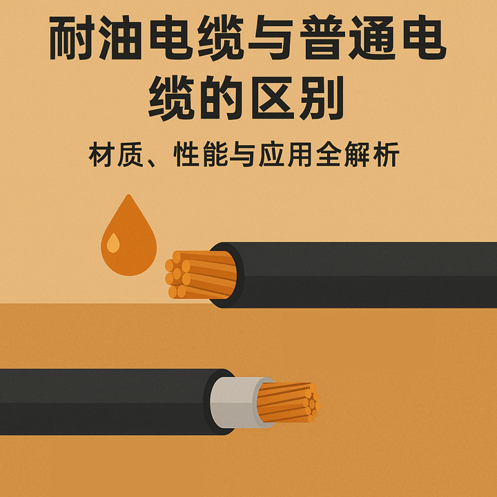 耐油电缆与普通电缆的区别：材质、性能与应用全解析