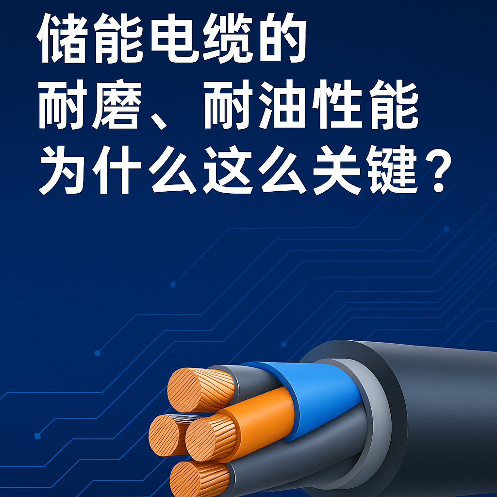 储能电缆的耐磨、耐油性能为什么这么关键？真实工况告诉你答案